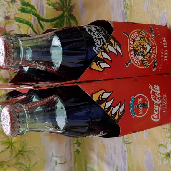 Coca Cola Other Florida Panthers Hockey Glass Bottle Cokes Poshmark